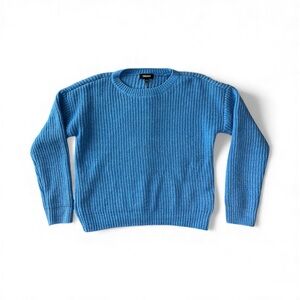 DKNY girls Vibrant Blue Crewneck Sweater Size L (14-16)